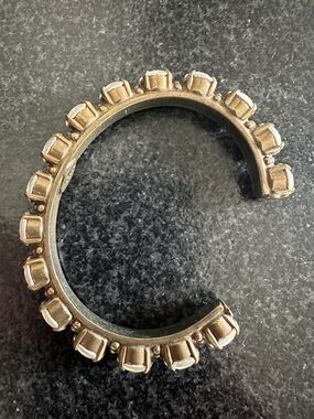 Sorrelli Riveting Romance Cuff Bracelet Gold White
